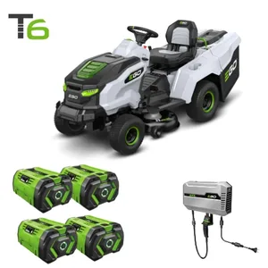 טרקטורון כיסוח 98 סמ נטען 56V Brushless עם מיכל איסוף  4 סוללות 10.0Ah  מטען EGO